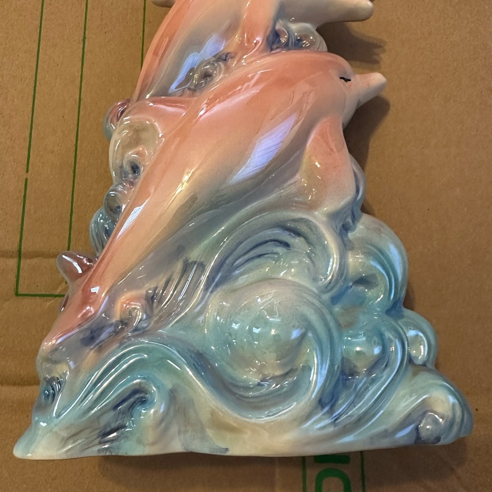 Artistic Dolphin Figurine in Soft Hues